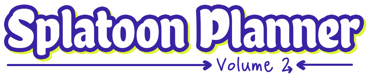 Splatoon Planner Vol 2 Splatoon planner logo
